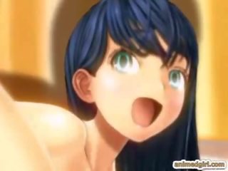 3D anime cutie gets hard fucked by shemale hentai