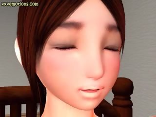 Teen Animated divinity Masturbating