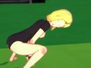 ANDROID 18 COWGIRL RIDING UNTIL HUGE CREAMPIE - DRAGON BALL