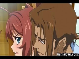 Ruiva anime miúda fica de volta cutucou