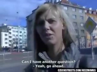 CZECH STREETS - Ilona takes cash for public adult movie