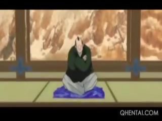 Birhen hentai geisha makakakuha ng kanya masikip puke smashed mahirap