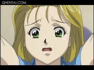 Hentai charming Blonde Gets Tied Up And Huge Tits Played With