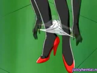 Wild anime pleasuring a diva cock