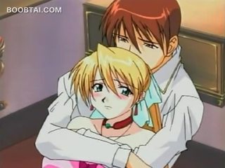 First-rate blonde anime young mademoiselle gets pussy finger teased